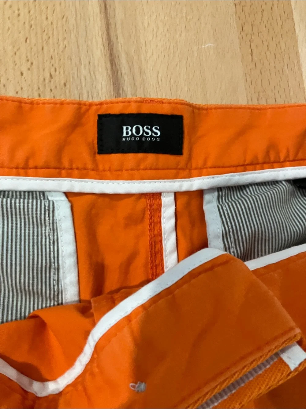 Hugo Boss Orange Flat-Front Men’s Shorts